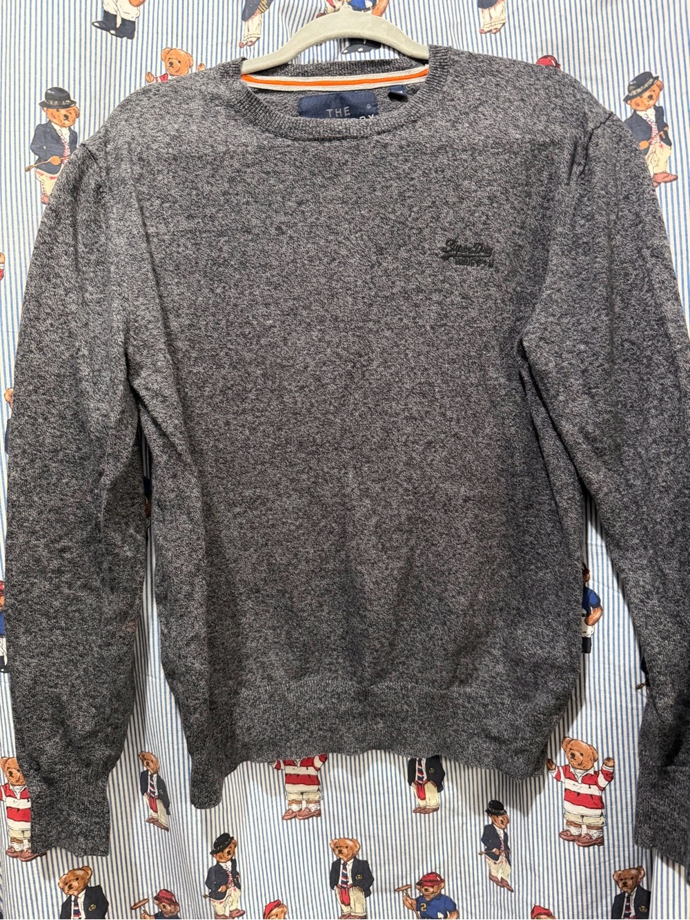 Superdry Men's Grey Marled Crewneck Sweater